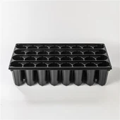 Vassoio per semi nero a 32 fori